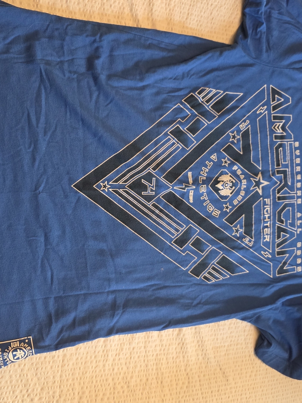 American Fighter Royal Blue Short Sleeve Graphic Tee L